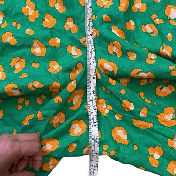 Tabitha Brown Target Shorts 3X Leopard Animal Print High Rise Pleat Linen 554 - Picture 6 of 9